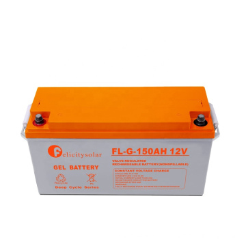 150AH 12V Carga de baterías de plomo recargable de plomo recargable (VRLA) para el sistema de energía solar y refrigerador solar